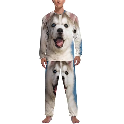 Pyjama husky mignon pour homme idée cadeau vêtement de nuit original