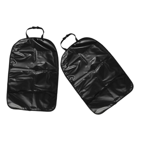 KOCKSHION Protezione per Sedile Posteriore Anti-calci, Coprisedili Posteriori Neri in Materiale Durevole, Tappetino Antimacchia Facile da Installare, Set da 2 Pezzi per Protezione