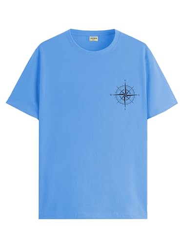 Image of ADRO Unisex 100% Cotton Regular Tshirt | Printed | Graphic Printed | Chest Printed