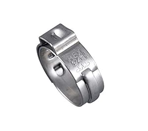 Efield Edelstahl PEX-Klemmringe 1,9 cm 100 Stück