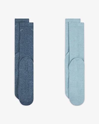 Nike Men`s Everyday Plus Cushioned Training Crew Socks 2 Pairs (Multi(DQ7699-903)/B, Large)2