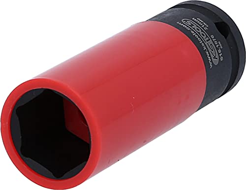 KS Tools 515.1076 Bussola per Avvitatori ad Impulsi per Cerchi in Lega, Lunga, 21 mm, 1/2"