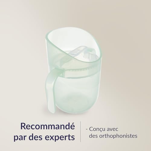 Tasse d’apprentissage 6+ mois et sucette de nuit pour bébé rose