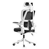 VIDITA Silla de Oficina Malla ergonomica Escritorio, Altura Ajustable,con Apoyo Lumbar, reposacabezas Ajustable Reposabrazos Regulables Gamer ergonomica Color Blanco y Negro