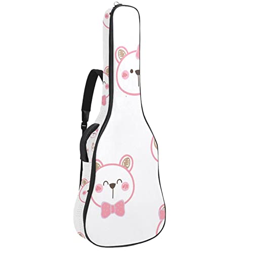 Sac à dos guitare acoustique étanche 42.9" avec organiseur motif vache