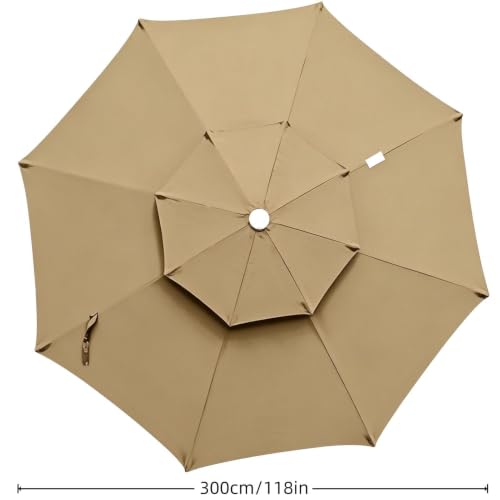 Cubierta de repuesto para sombrilla de playa y piscina con toldo resistente 5
