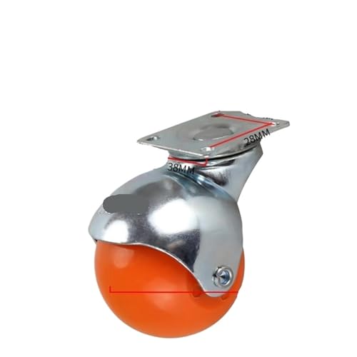 Roulette meuble canapé table basse pivotante nylon TPR silencieux 2"