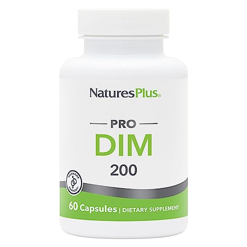 NaturesPlus PRO DIM 200 mg - 60 Capsules - Supports Healthy Estrogen Levels - Non-GMO, Vegan & Gluten Free - 30 Servings