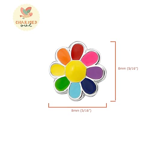 925 Sterling Silver Children's Flower Stud Earrings4