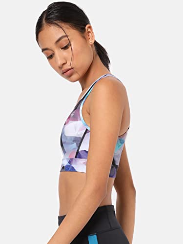Image of Women's Polyester Lightly Padded Wire Free Sports Bra Multicolored