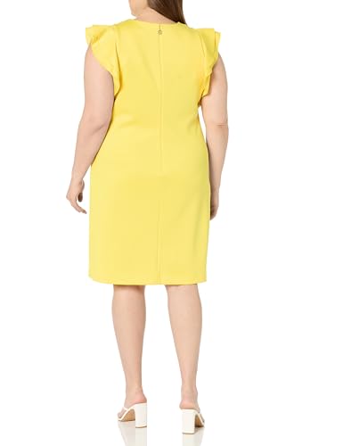 Image of Tommy Hilfiger Womens Polyester Spandex Pattern Sheath Midi Layered Dress