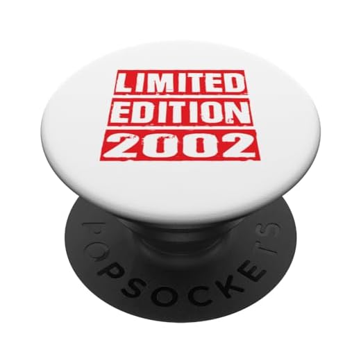 Edición limitada 2002 Cumpleaños 2002 2002 Vintage PopSockets PopGrip Intercambiable