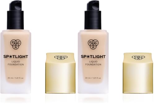Image of PAC Spotlight Liquid Foundation 01 Coconut Cloud | Full Coverage Longlasting Waterproof Formula (Pack of 2)