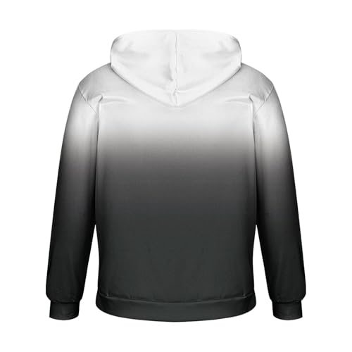Mens Ombre Color Hoodies Trendy Long Sleeve Drawstring Sweatshirt Pullover Big and Tall Casual Comfy Fall Outdoor Top4