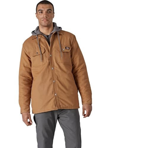 Dickies, Homme, VESTE POLAIRE DUCK À CAPUCHE POUR HOMME STYLE DÉCONTRACTÉ, BRUN DUCK, L