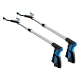 Grabber Reacher Tool for Elderly, 32" Foldable Picker Upper Grabber, Long Handy Mobility Aids, Reaching Tool for Trash Claw Pick up Stick, Litter Picker, Garden Nabber, Arm Extension (2)