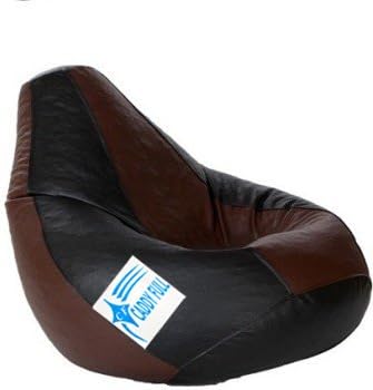 Large Bean Bag Without Beans (Black and Brown)