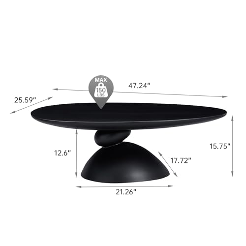 Lucky Sculptural Fiberglass Coffee Table