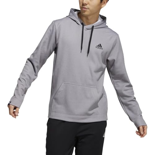 Product Image of the Adidas Mens Game and Go Pullover Hoodie Grey/Black Medium