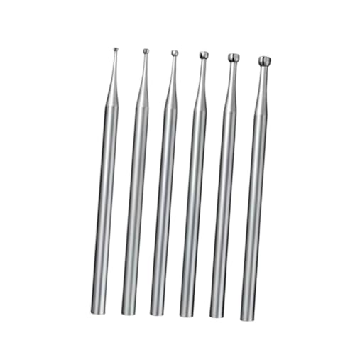 6 Puntas Burr Copa Redonda Predolo 3/32 pulg Shank miniatura 7