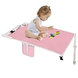 Toddler Airplane Bed & Airplane Seat Extender for Kids – Turns Plane Seat into a Bed, Comfortable Sleep Solution for Baby & Toddler on Long Flights (Pink)