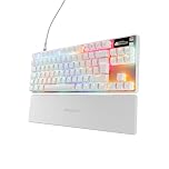 SteelSeries Apex Pro TKL Gen 3 - White Gaming Keyboard - Adjustable Hall Effect Switches; OmniPoint 3.0 - Game-Ready Presets - Rapid Trigger, Protection Mode, Rapid Tap/SOCD - English QWERTY