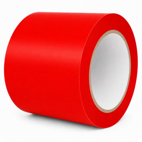 Image of GGR Supplies CVT-536 Red Vinyl Floor Marking Tape, 4 x 36 Yards