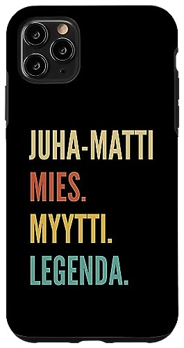 Image of iPhone 11 Pro Max Funny Finnish First Name Design - Juha-Matti Case