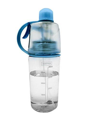 NERTHUS FIH 286 drinkfles en spray 2 in 1, transparant, origineel, transparant / blauw