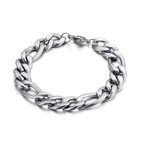 Bracelet de liaison de boucle irrégulière polie homme accessoire idéal du style urbain au bureau