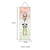 NOLA SHOP Anime Wall Scroll Banner, Love Swordswoman Design, Soft Fiber Fabric, 27.5 x 9.8 Inches, Vertical Hanging Poster for Bedroom, Gaming Room, Anime Theme Decor - Image 2