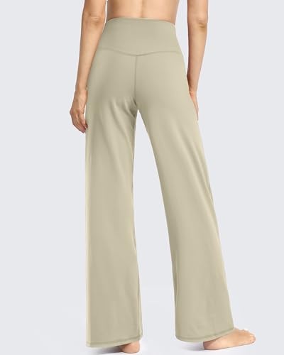 Image of Promover Wide Leg Pants for Woman Yoga Pants with Pockets Stretch