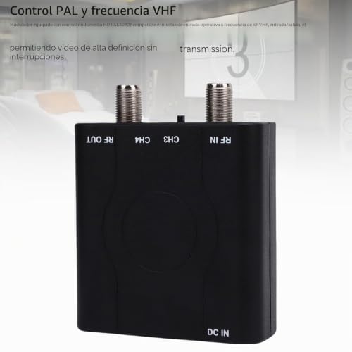 Miniatura 9 de Pusokei Modulador Hdmi A Rf Hdm61, Adaptador Convertidor Hdmi A Coaxial Con Control Pal 1080p, Admite Salida De Formato Ntsc, Para Consola De Juegos De Tv Doméstica