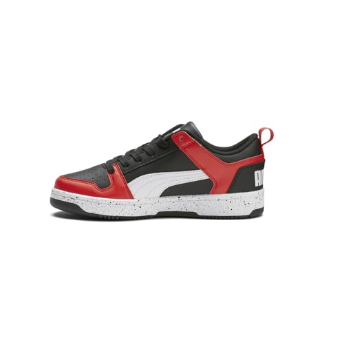 PUMA Kids Boys Rebound Layup Lo Speckle Lace Up Sneakers Shoes Casual - Black, Red, White3