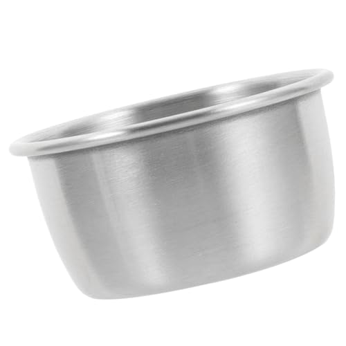 WEKADRIN 爬虫類用小型属フィーダー ステンレス製 餌と水用ボウル 食べこぼし防止リム設計 トカゲ 亀 カメレオンに