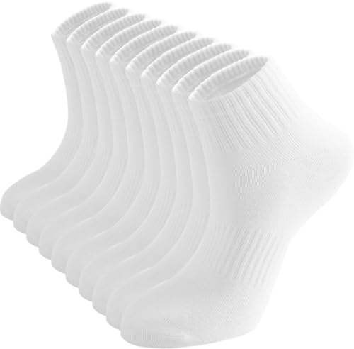 Irisbear Ankle Socks for Women, Cotton Gym Socks Thin Running Socks 5 Pairs