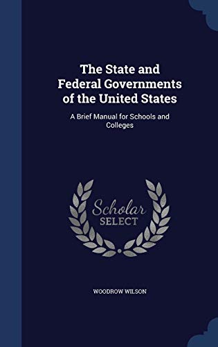 The State and Federal Governments of the United... 129890997X Book Cover