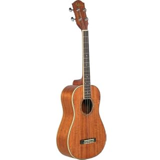 Ashbury AU-80B Ukulélé Baryton Naturel - Les Beatles, Paul McCartney, John Lennon, RIngo Starr, George Harrison