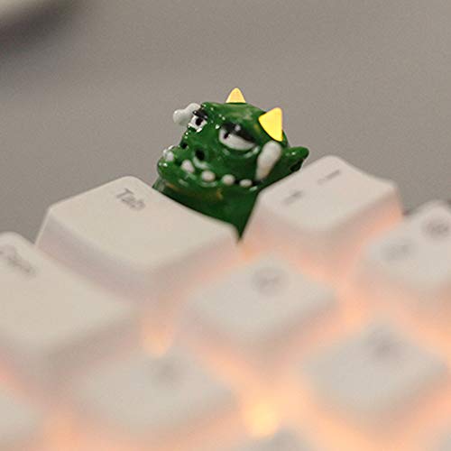 Keycap Little Monster Verde para Teclado Mecánico Cherry MX miniatura 4