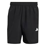 Adidas Men's Train Essentials Woven Shorts, Black/White, Large/7" Inseam
