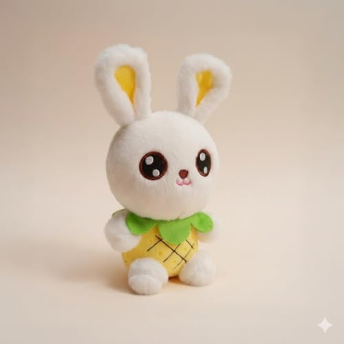Image of Cionum 25cm Pretty Fruit Rabbit Plush Toy - Soft Bunny Stuffed Animal with Creative Fruit Theme Design - Cute Rabbit Doll for Kids