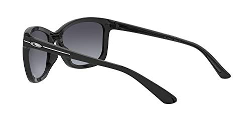 Oakley Women's Drop-In Polarized Rectangular Sunglasses, Polished Black, 58 mm - Thumbnail 6