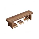 ALIVTAII玄関靴履き替え木製ベンチ、ベランダガーデンベンチ、ベランダ、家庭用。 (90*20*25cm)