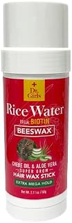 Rice Water Extra Mega Hold Hair Beeswax Stick 2.11oz/ 60g (Chebe Oil & Aloe Vera)