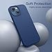 JETech Silicone Case for iPhone 13 6.1-Inch, Silky-Soft Touch Full-Body Protective Phone Case, Shockproof Cover with Microfiber Lining (Cobalt Blue)