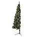 Home Heritage 7ft Pre-Lit Christmas Tree – Artificial Half Pine with 150 Warm White LED Lights and 552 Branch Tips – Indoor Holiday Decor