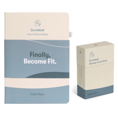 Dumbbell Transformation Journal & Elevate Exercise Cards Home Workout