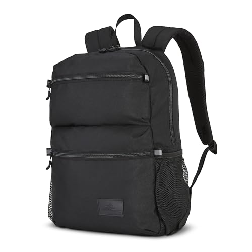 Image of High Sierra Everclass Backpack - Travel or Work Laptop Bookbag with 360 Reflectivity, Dual Water Bottle Pockets & Fits Laptops Up To 15.6 inch, One Size, True Navy
