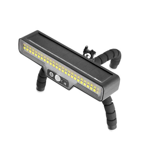 Lámpara solar de pared exterior con sensor de movimiento para césped