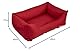 JACK AND VANILLA, Waterproof, Hundesofa, wasserdicht, rot, L, 100 x 70 x 26 cm